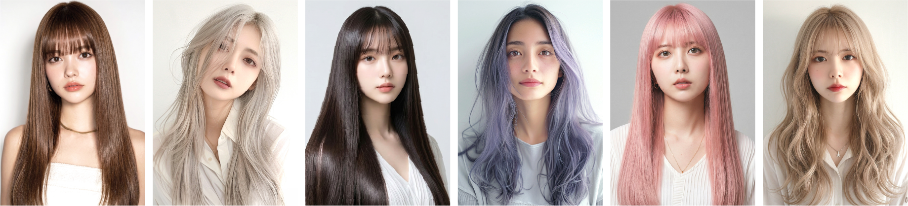羽エクステ装着モデルイメージ写真